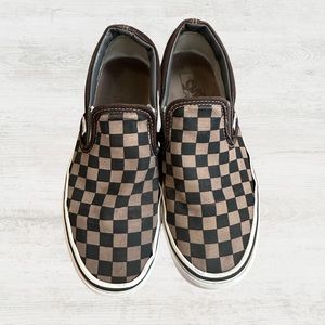 Brown Checkered Vans